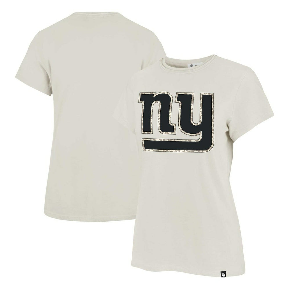 New York Giants '47 Women's Panthera Frankie T-Shirt Cream - NFL