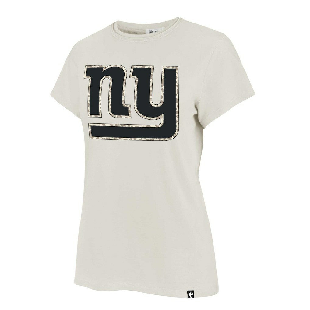 New York Giants '47 Women's Panthera Frankie T-Shirt Cream - NFL