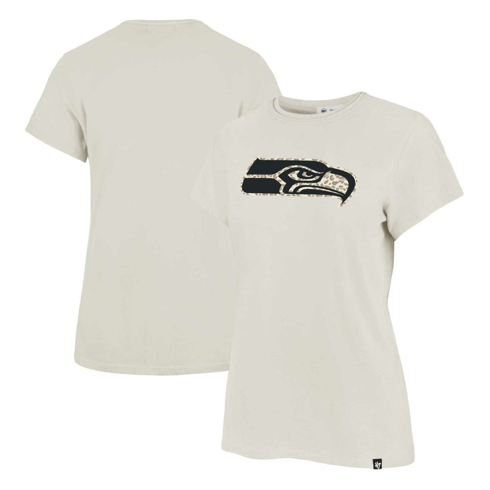 Seattle Seahawks '47 Women's Panthera Frankie T-Shirt Cream - 47 brand