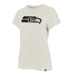 Seattle Seahawks '47 Women's Panthera Frankie T-Shirt Cream - 47 brand