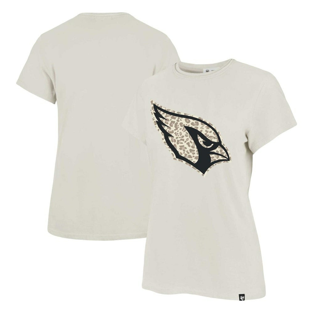 Arizona Cardinals '47 Women's Panthera Frankie T-Shirt Cream - 47 brand