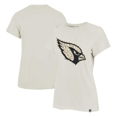 Arizona Cardinals '47 Women's Panthera Frankie T-Shirt Cream - 47 brand