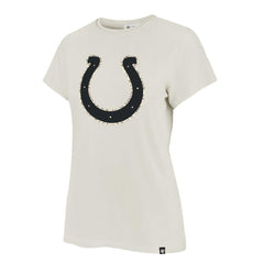 Indianapolis Colts '47 Women's Panthera Frankie T-Shirt Cream - 47 brand