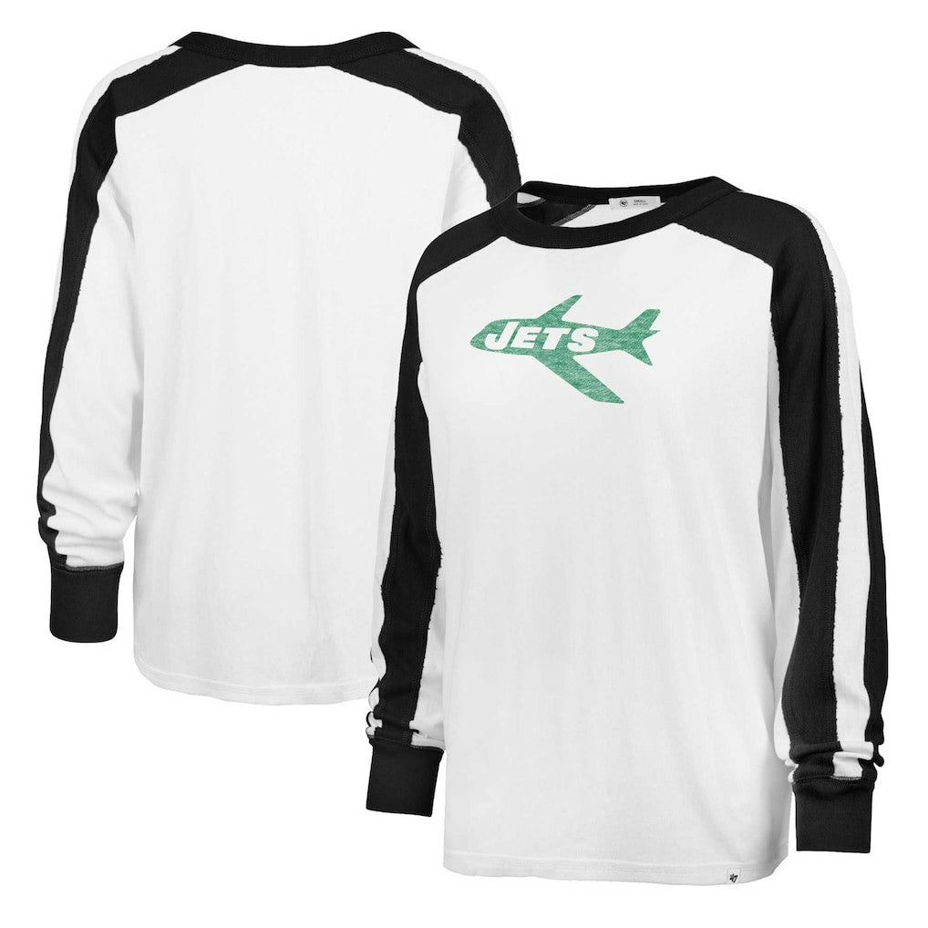 New York Jets '47 Women's Premier Caribou Long Sleeve T-Shirt White - 47 brand