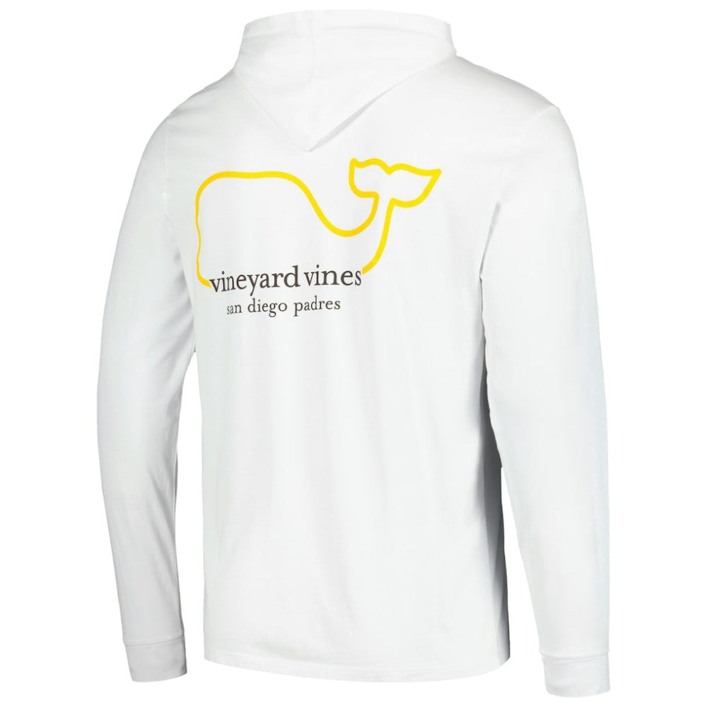 San Diego Padres Vineyard Vines Long Sleeve Hoodie T-Shirt On Sale