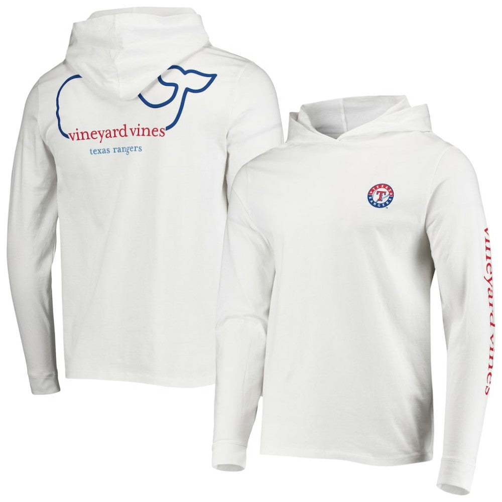 Texas Rangers Vineyard Vines Long Sleeve Hoodie T-Shirt discount