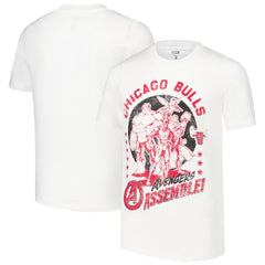 NBA - Chicago Bulls Youth NBA x Marvel Avengers Squad T-Shirt - White