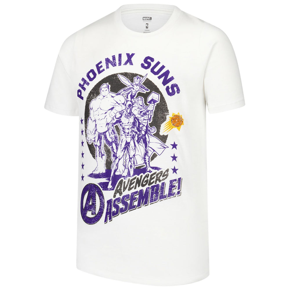 NBA - Phoenix Suns Youth NBA x Marvel Avengers Squad T-Shirt - White
