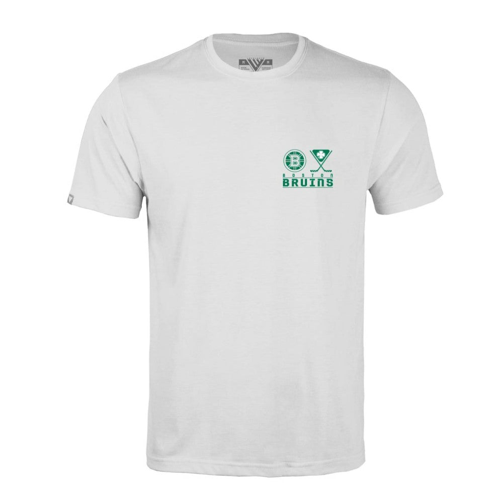 Boston Bruins Levelwear St. Patrick's Day Richmond T-Shirt White