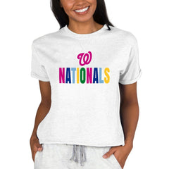 Washington Nationals Concepts Sport Women's Mainstream Terry Sweatshirt Online