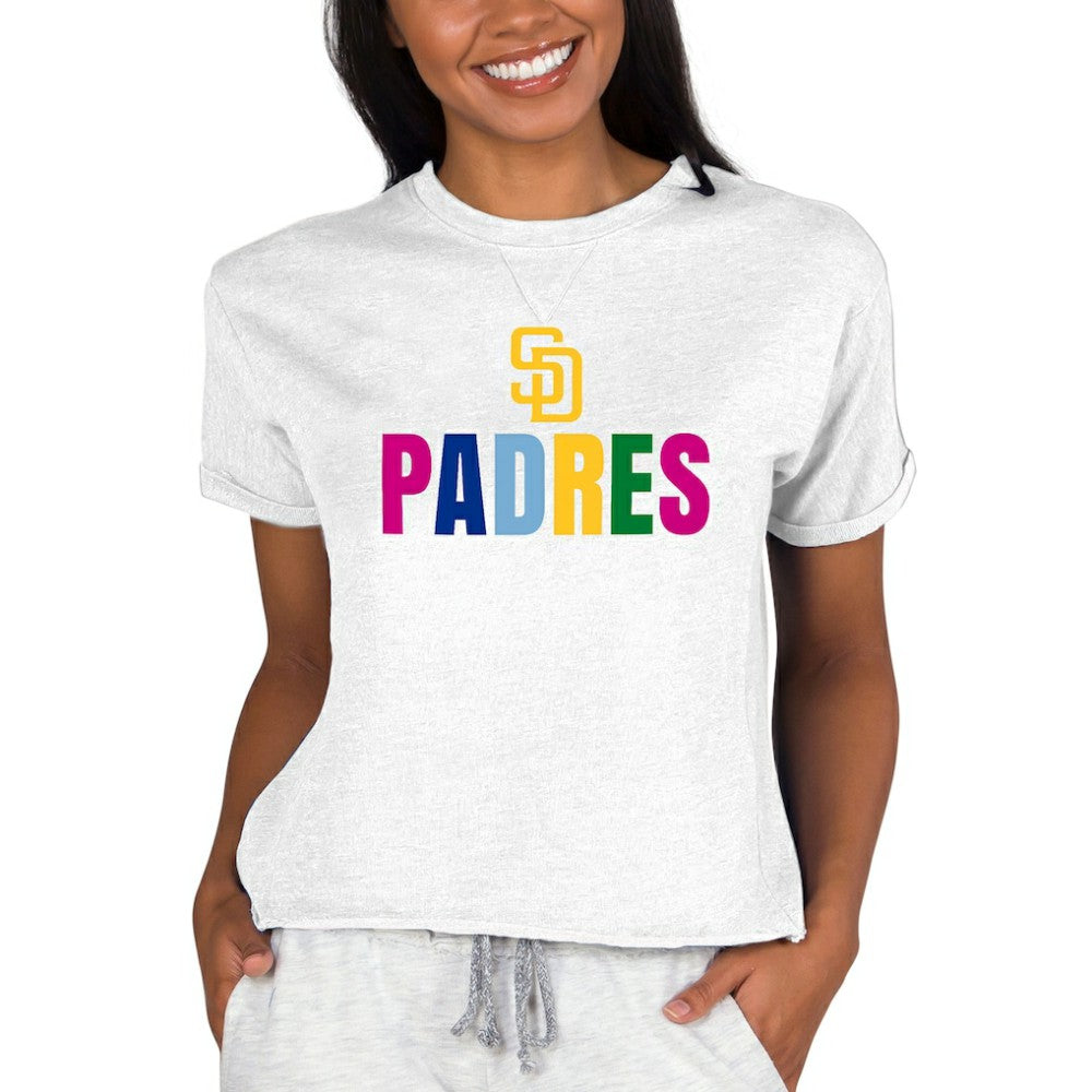 San Diego Padres Concepts Sport Women's Mainstream Terry Sweatshirt for sale