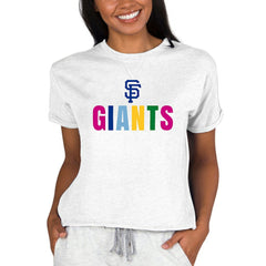 San Francisco Giants Concepts Sport Women's Mainstream Terry Sweatshirt On Sale