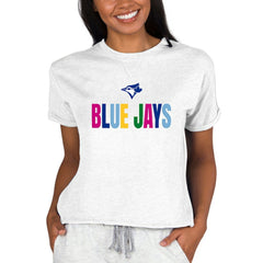Toronto Blue Jays Concepts Sport Women's Mainstream Terry Sweatshirt On Sale