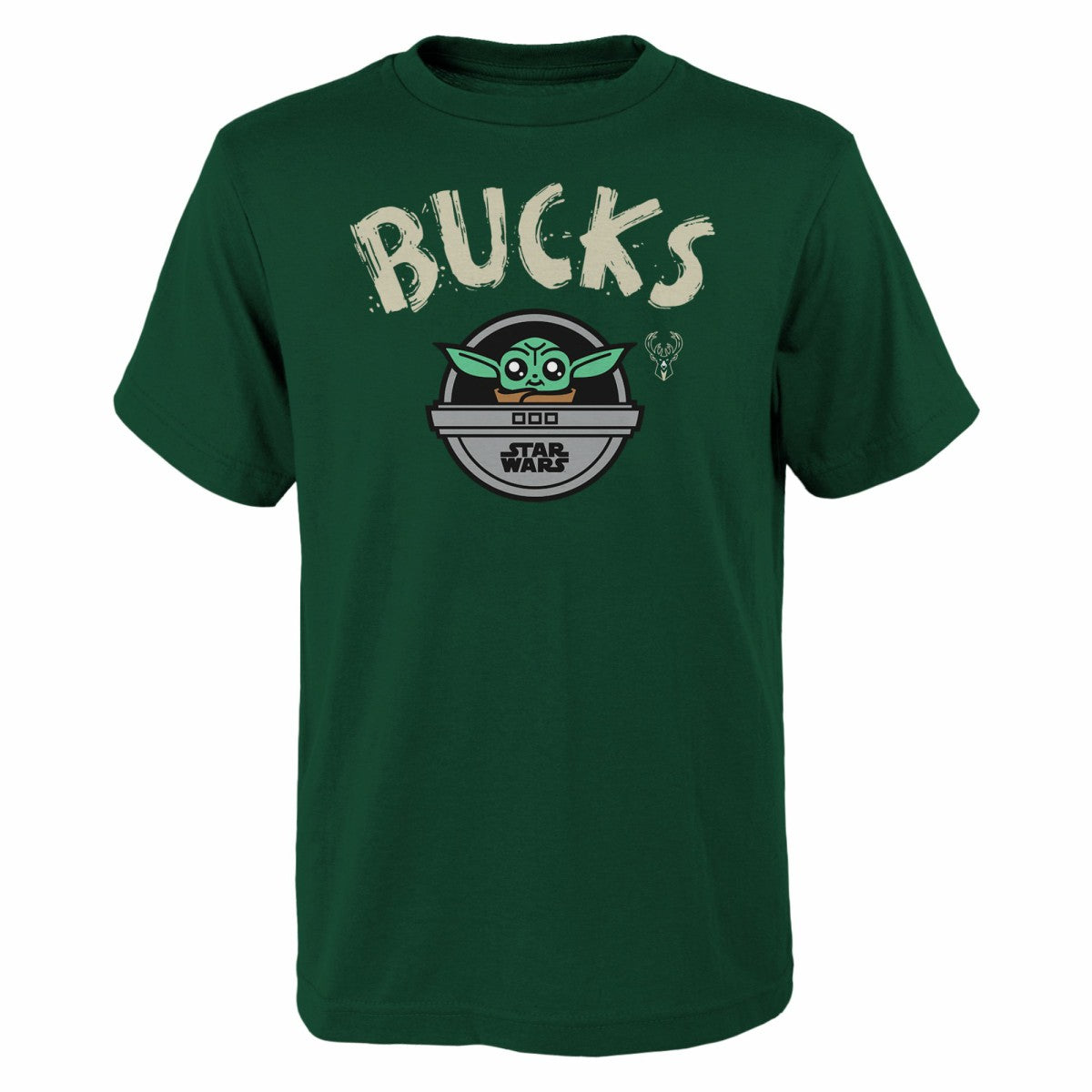 NBA - Milwaukee Bucks Youth Star Wars The Child T-Shirt - Hunter Green