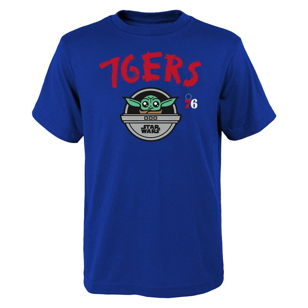NBA - Philadelphia 76ers Youth Star Wars The Child T-Shirt - Royal