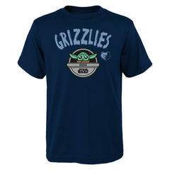 NBA - Memphis Grizzlies Youth Star Wars The Child T-Shirt - Navy