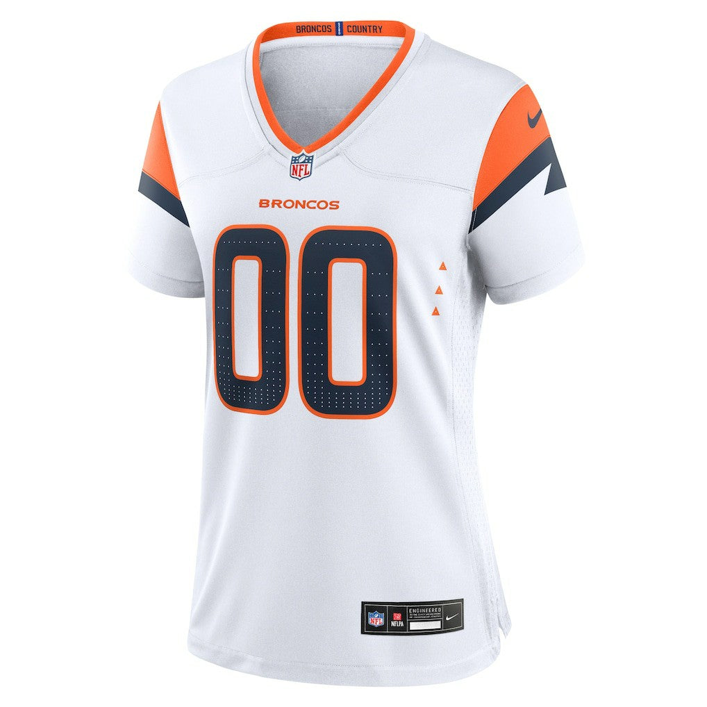 Denver Broncos Women's Mile High Collection Custom Game Jersey White - Nike