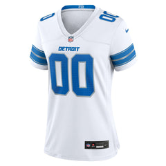 Detroit Lions Women's Custom Game Jersey White - Nike