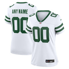 New York Jets Women's Custom Game Jersey Legacy White - Nike