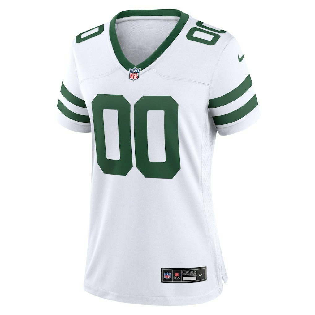New York Jets Women's Custom Game Jersey Legacy White - Nike