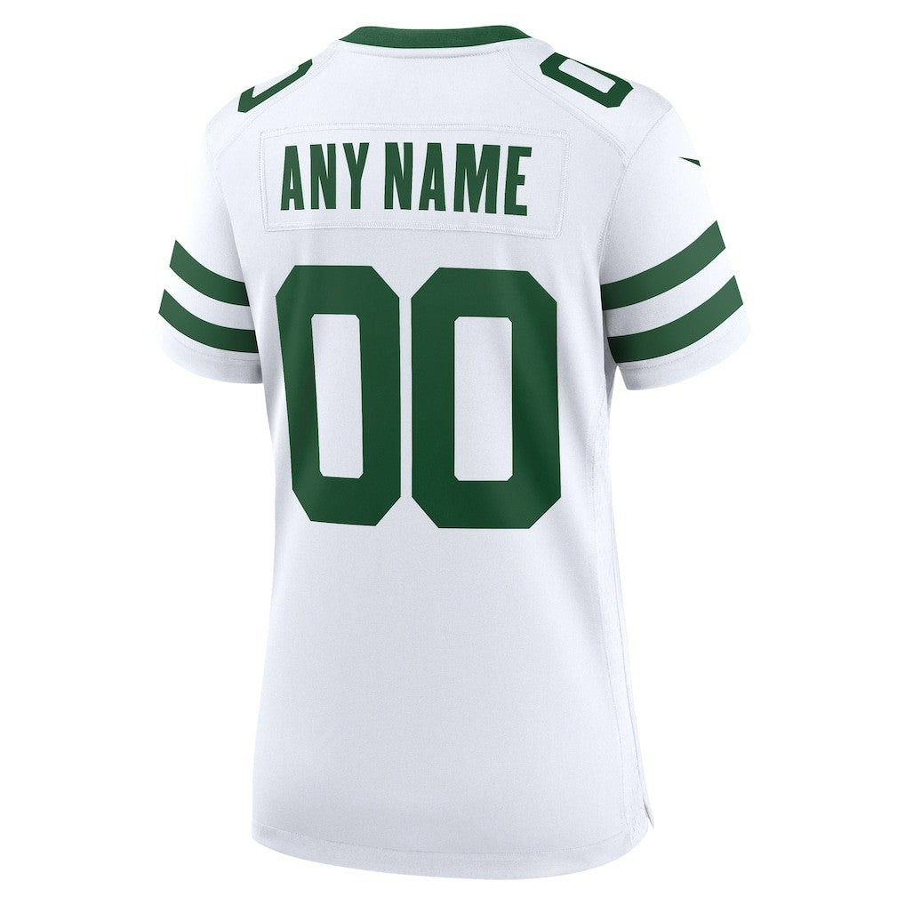 New York Jets Women's Custom Game Jersey Legacy White - Nike