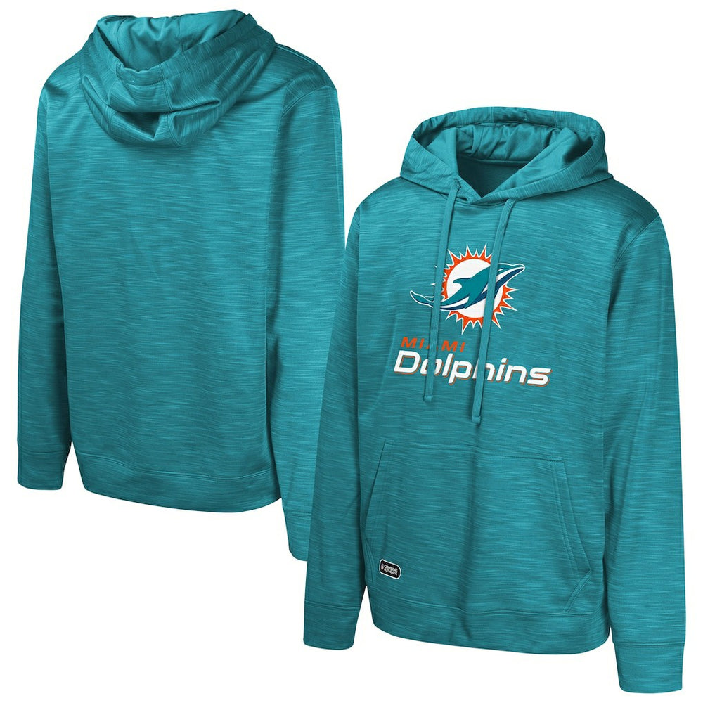 Miami Dolphins Streak Fleece Pullover Hoodie Aqua - NFL