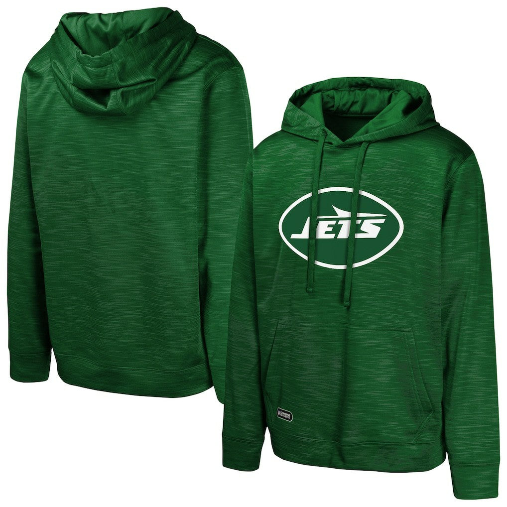 New York Jets Streak Fleece Pullover Hoodie Green - NFL