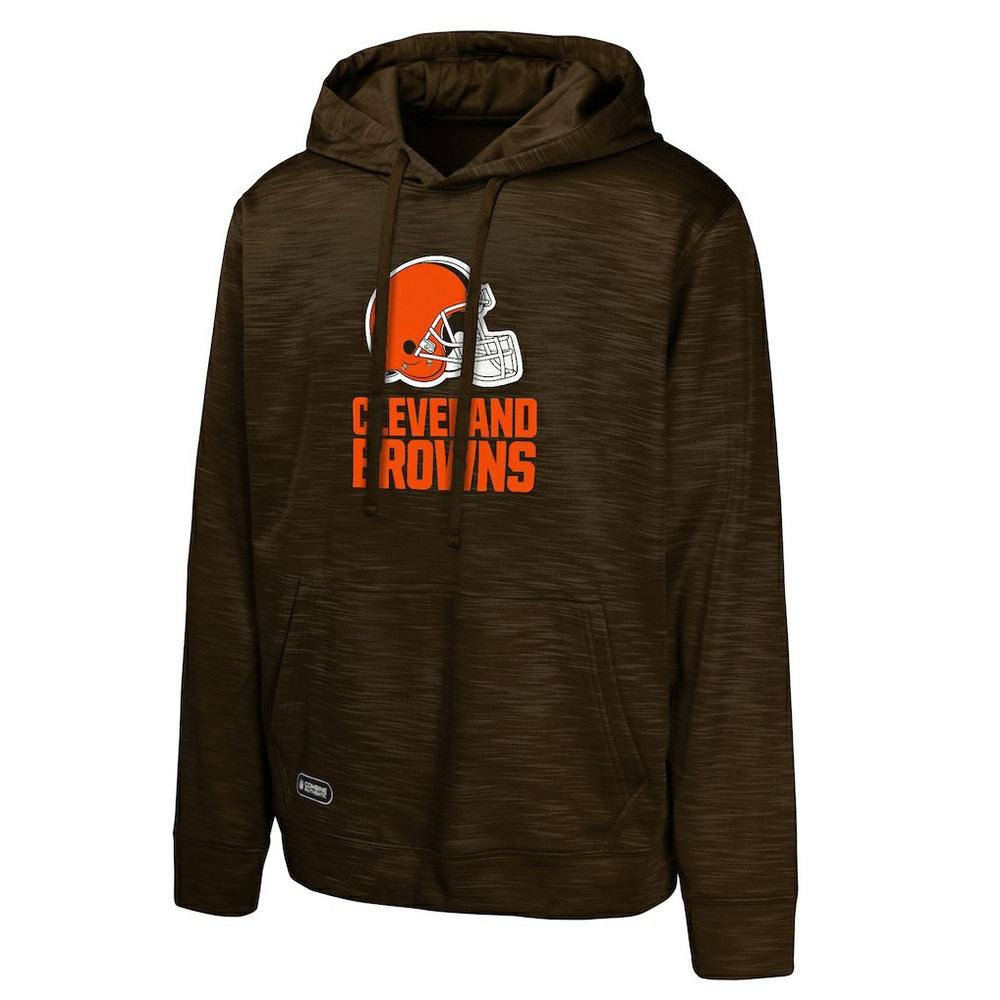 Cleveland Browns Streak Fleece Pullover Hoodie Brown - NFL