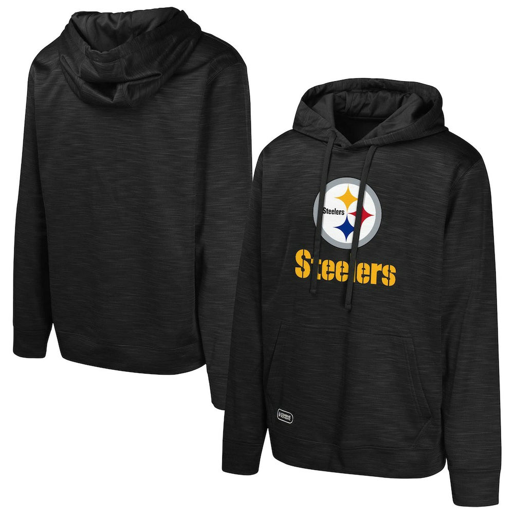 Pittsburgh Steelers Streak Fleece Pullover Hoodie Black - NFL