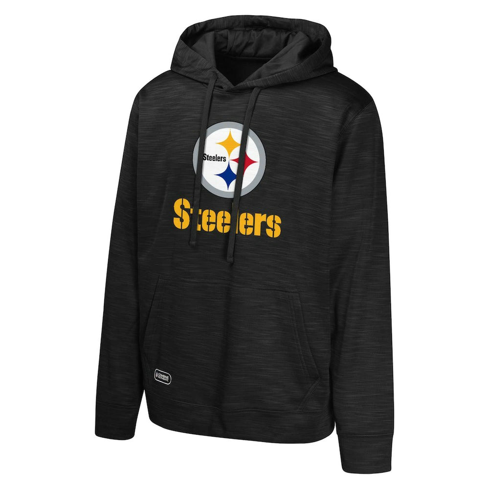 Pittsburgh Steelers Streak Fleece Pullover Hoodie Black - NFL