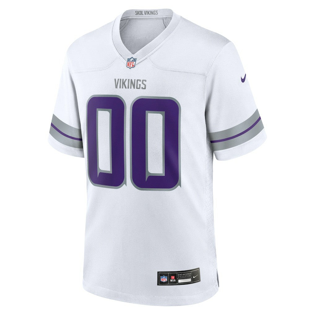 Minnesota Vikings Alternate Custom Game Jersey White - Nike
