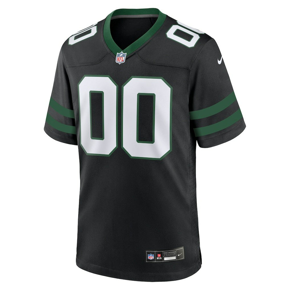 New York Jets Alternate Custom Game Jersey Legacy Black - Nike
