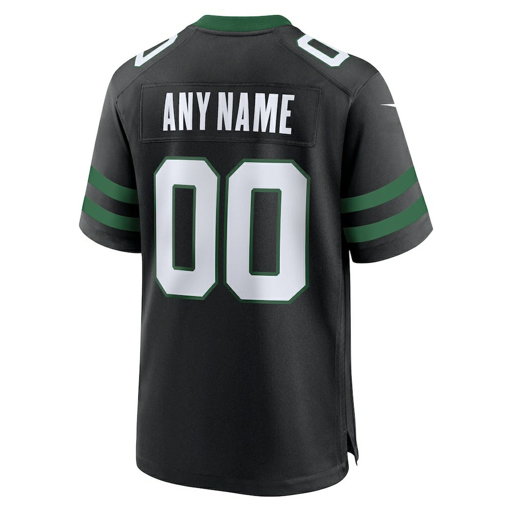 New York Jets Alternate Custom Game Jersey Legacy Black - Nike