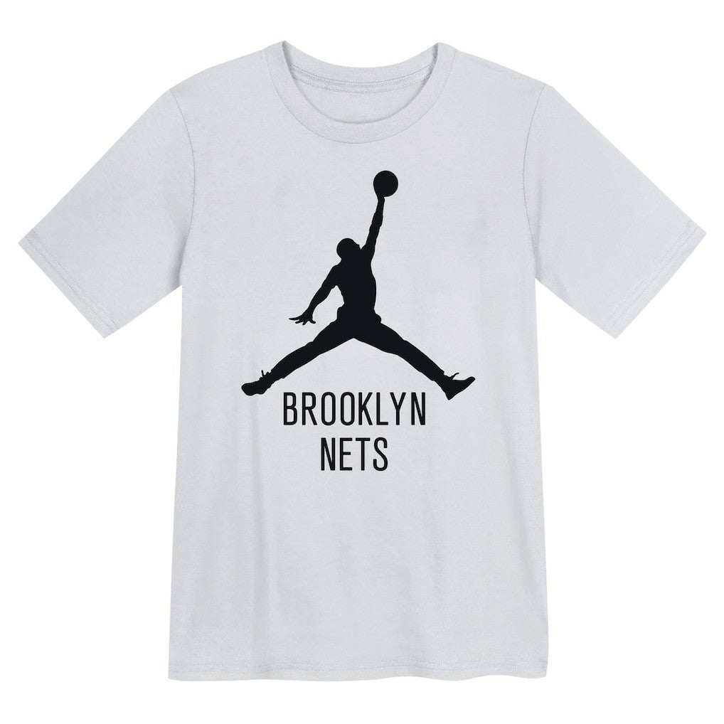 NBA - Brooklyn Nets Jordan Brand Preschool Essential Jumpman T-Shirt - White