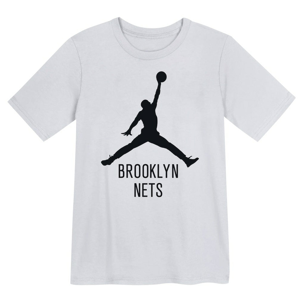 NBA - Brooklyn Nets Jordan Brand Preschool Essential Jumpman T-Shirt - White