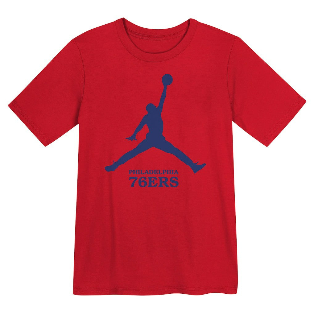 NBA - Philadelphia 76ers Jordan Brand Preschool Essential Jumpman T-Shirt - Red