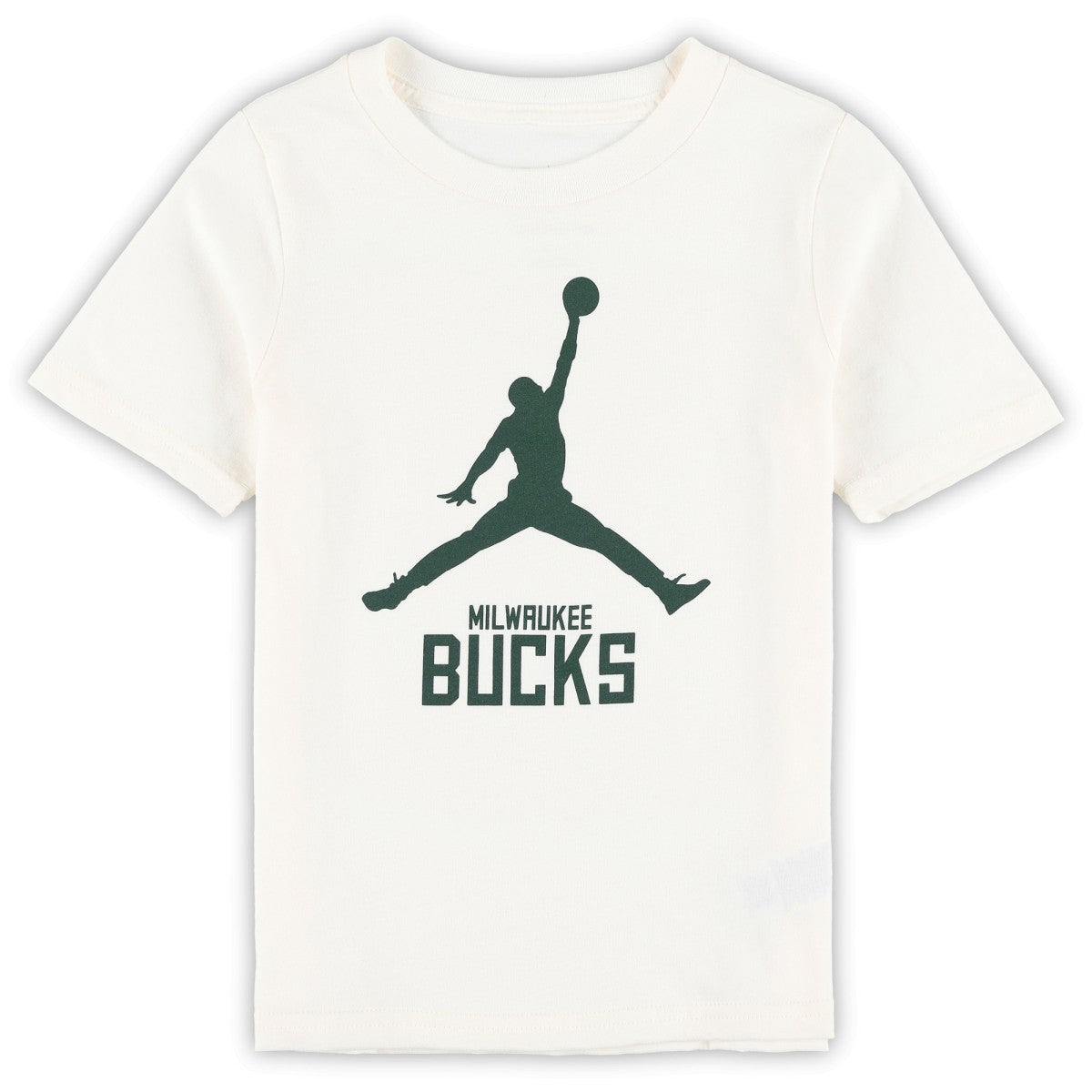 NBA - Milwaukee Bucks Jordan Brand Preschool Essential Jumpman T-Shirt - Cream