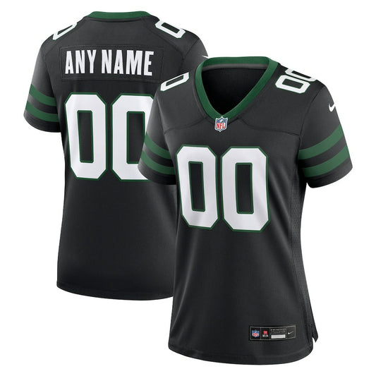 New York Jets Women's Alternate Custom Game Jersey - Legacy Black | NFL Jerseys