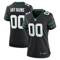 New York Jets Women's Alternate Custom Game Jersey Legacy Black - Nike
