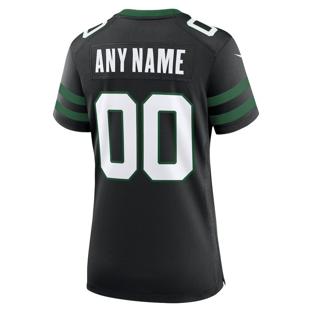 New York Jets Women's Alternate Custom Game Jersey Legacy Black - Nike