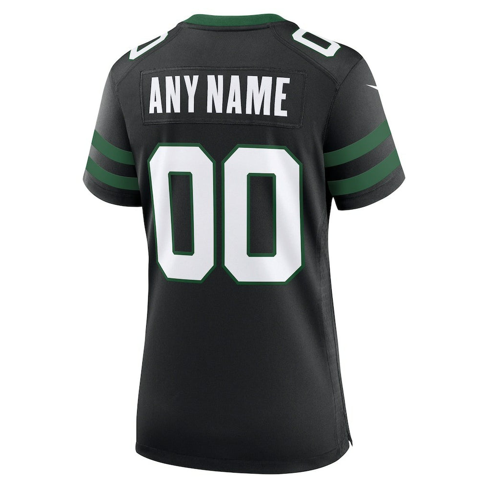 New York Jets Women's Alternate Custom Game Jersey Legacy Black - Nike