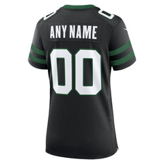 New York Jets Women's Alternate Custom Game Jersey Legacy Black - Nike