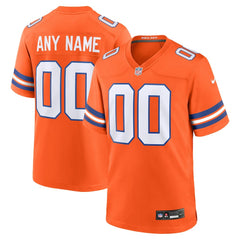 Denver Broncos Mile High Collection 1977 Throwback Custom Game Jersey Orange - Nike