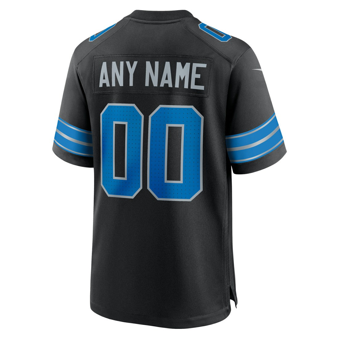 Detroit Lions Alternate Custom Game Jersey - Black | NFL Jerseys