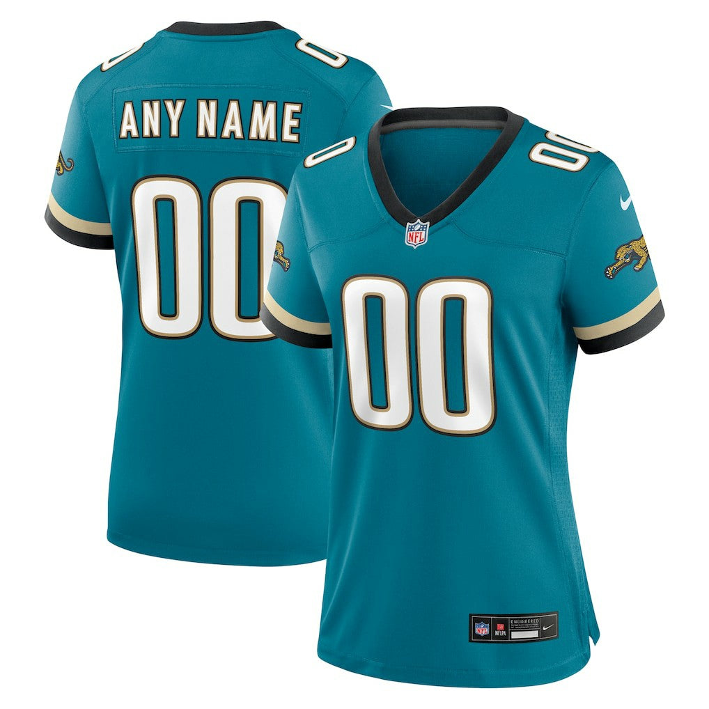 Jacksonville Jaguars Women's Prowler Throwback Custom Game Jersey Teal - Nike