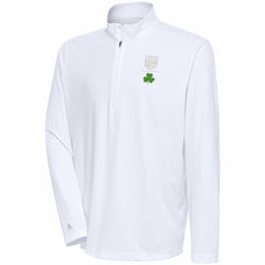 NBA - Sacramento Kings Antigua Shamrock Tribute Quarter-Zip Pullover Top - White