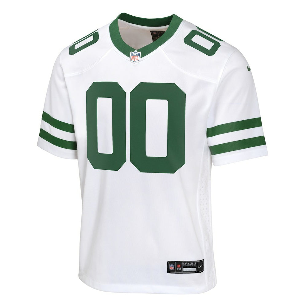 New York Jets Youth Custom Game Jersey Legacy White - Nike