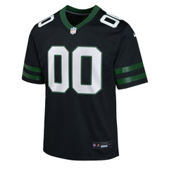 New York Jets Youth Alternate Custom Game Jersey Black - Nike