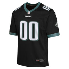 Philadelphia Eagles Youth Alternate Custom Game Jersey Black - Nike