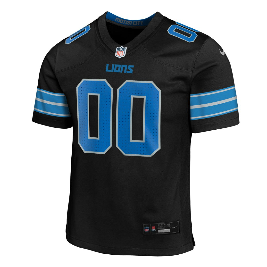 Detroit Lions Youth Alternate Custom Game Jersey Black - Nike